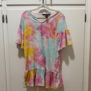 Ralph Lauren Kids Tie-Dye Dress - Pink, Yellow, Blue
